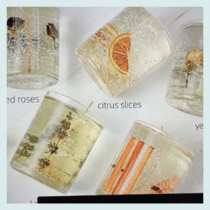 Aromatherapy jelly wax decorative candle