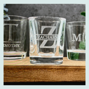 Drink Glass with Monogram