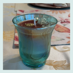 Sandalwood & Rose Glitter Candle