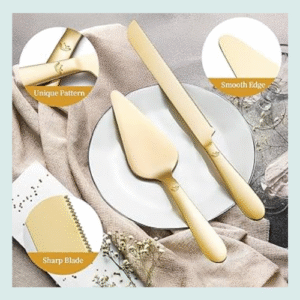 Cake Cutting Knife & Server Set