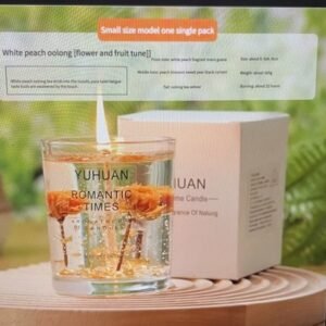 Aromatherapy jelly wax decorative candle Rose Orange