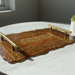 Luxurious Gold & Earth-Tone Heart Showcase